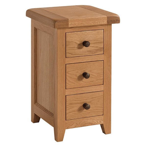 Compact 3 Drawer Bedside