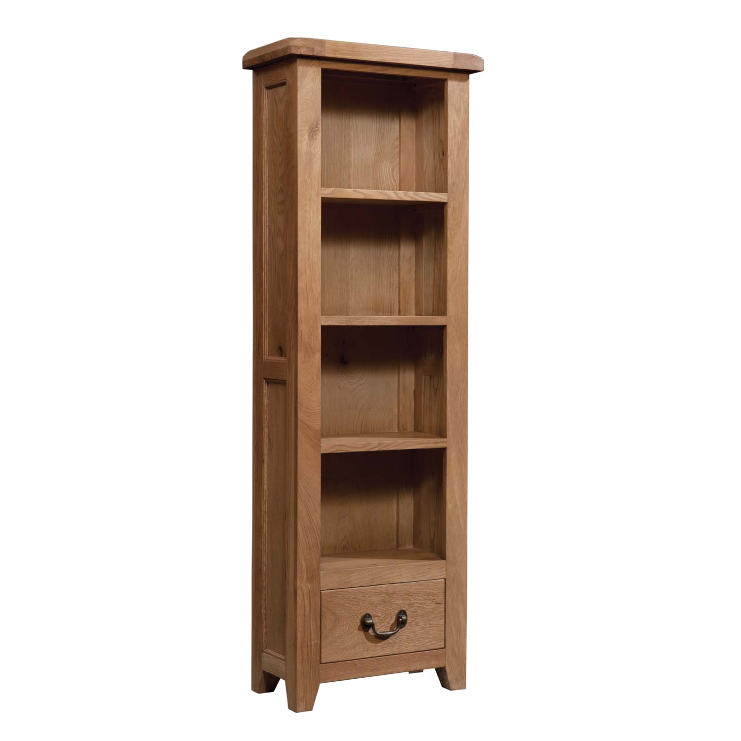 Narrow Bookcase Oak - Somerset